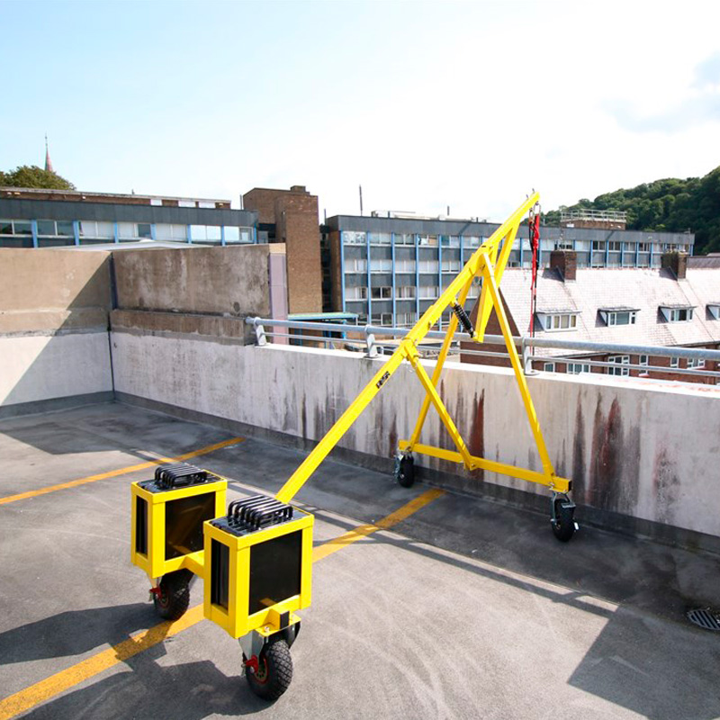 Carro de anclaje homologado para trabajos verticales en suspensión, para cubiertas y tejados planos donde no puedas taladrar.
